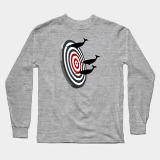 Narwhal Target Practice Long Sleeve T-Shirt